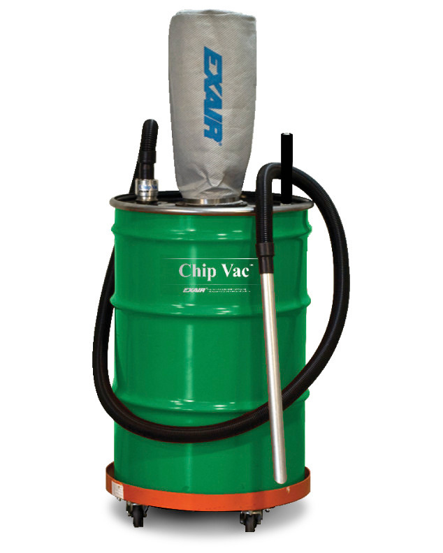 Chip Vac - 30 Gallon - No Electricity Required - Compressed Air Operation - 1
