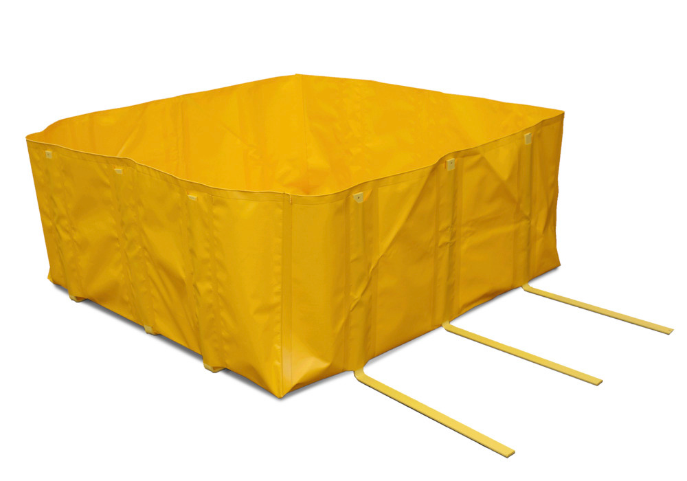 IBC Containment Berm - 5 ft x 5 ft x 2 ft - Easy Set Up - Chemically Resistant PVC - 48-552-YE-SS - 1