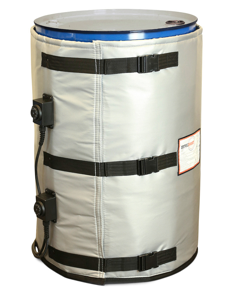 Drum Heater Jacket - for 55 Gallon Drum - Ordinary Location - 2x0-160°C Thermostat - 120V- 2600 Watt - 1