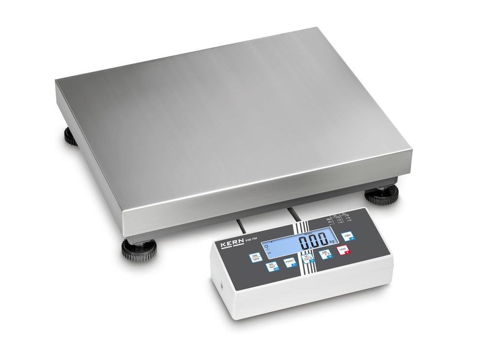 KERN two-range platform scale IOC, IP 65, verifiable, to 600 kg, weighing plate 800 x 600 mm - 1