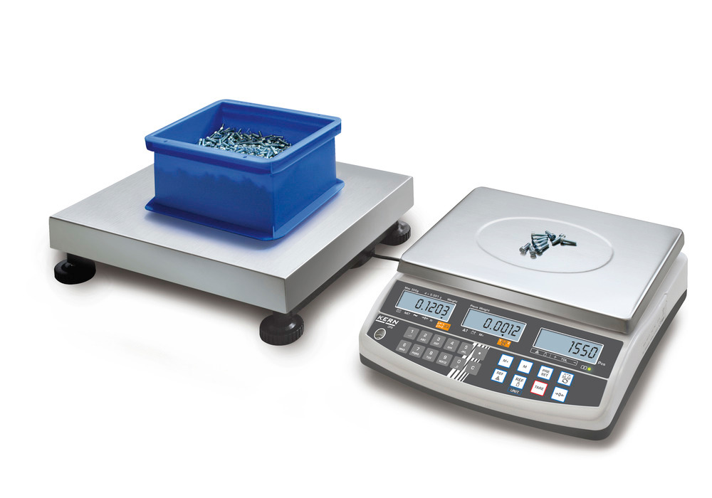 KERN counting scale CCS, up to 1.5 t, min. part weight 1.0 g/unit, weighing plate 840 x 1300 mm - 1
