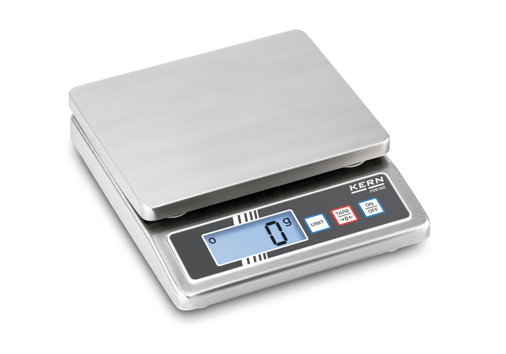 KERN stainless steel bench scale FOB, IP 65, up to 5 kg - 1