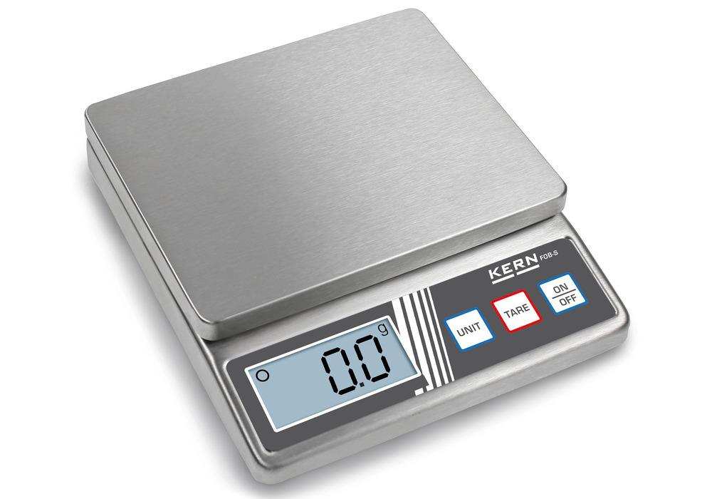 KERN stainless steel bench scale FOB, up to 5 kg - 1