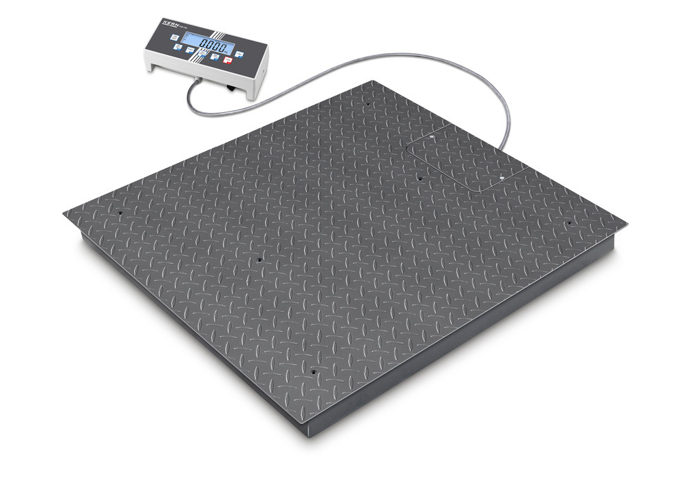 KERN podlahová váha BID, 2 rozsahy, ověřitelná, až do 3 t, vážící plocha 1500 x 1500 mm - 1