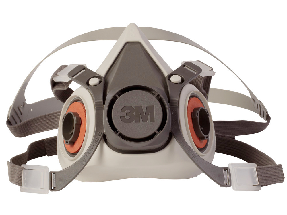3M Half Mask Respirator - Lightweight - Easy-to-Adjust Headstraps - Large - 1