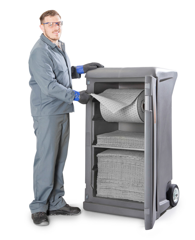 Kit de absorventes de emergência, capacidade de absorção 228 litros: “DENSORB Caddy Universal” - 1