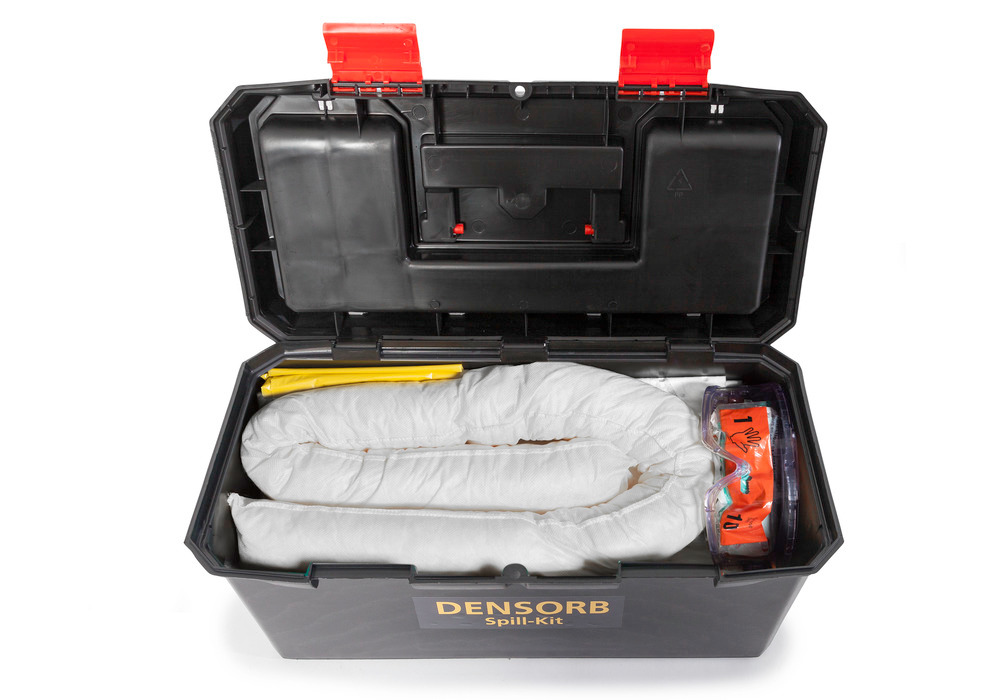 Jeu de recharges pour kit anti-pollution Densorb en valise, version Hydrocarbure