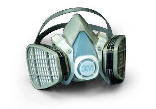 3M Half Facepiece Respirators 5000 Series, Disposable, Organic Vapor Resp. Assemb -M- - 1