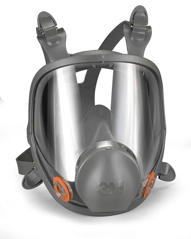 3M 6800 Respirator - Full Facepiece - Medium - DK Gray - Lightweight - Silicone Rubber - 1