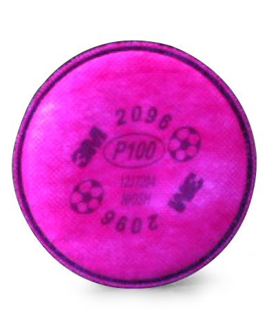 3M 2097 Filter Particulate - P100 - Organic Vapour Pink - 1