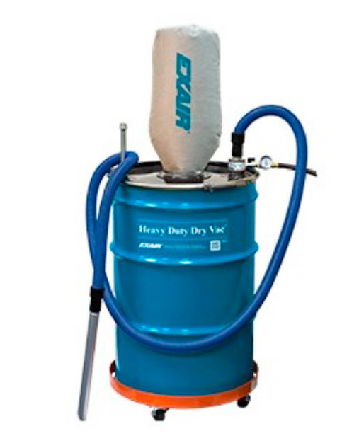 Drum Vacuum - Heavy Duty - 55 Gallon - Static Resistant Hose - Maintenance Free - 2