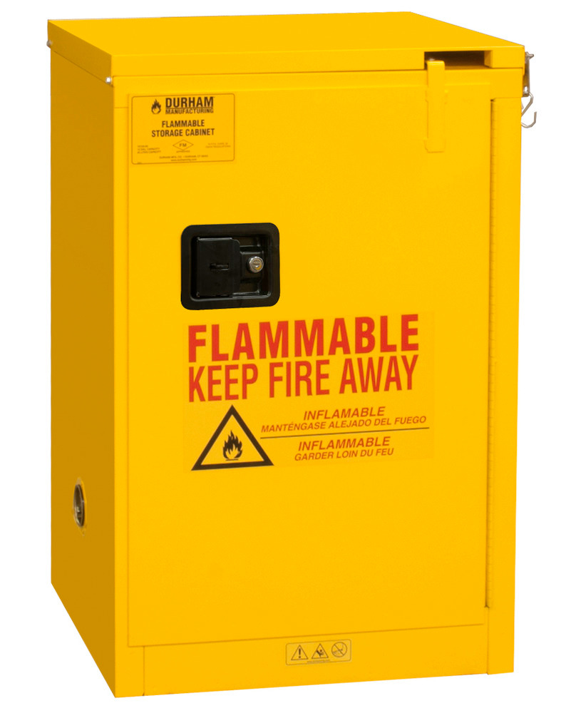 Flammable Safety Cabinet - 12 Gallon - FM Approved - Self-Closing Door - 1012S-50 - 1