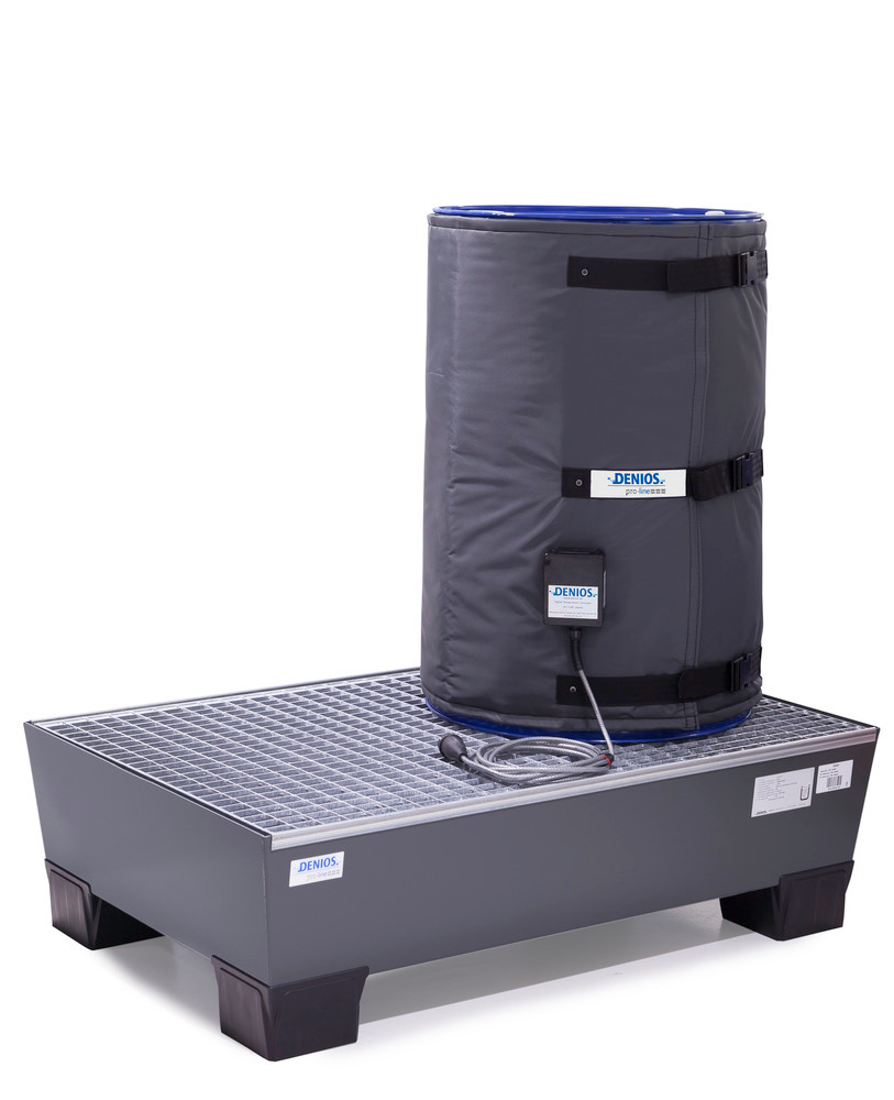 Varmekappe DENIOS Pro-line, digital temperaturregulering, for 200 liters fat - 2