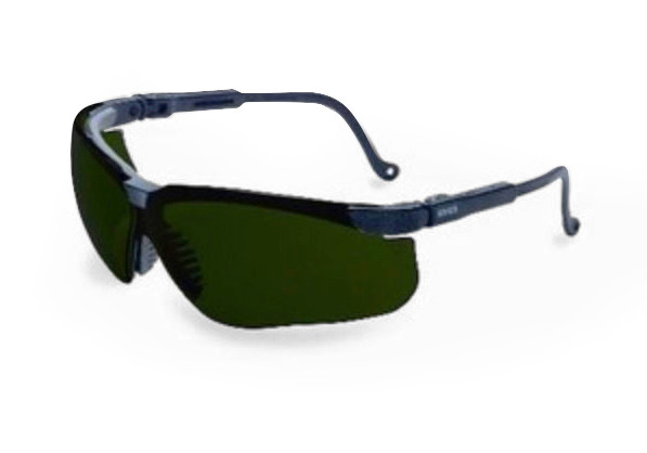 Uvex Genesis Safety Glasses - Black - Shade 5.0 Infra-dura, Ultra-dura - 1