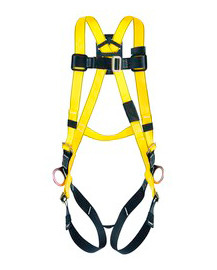 MSA Workman Full-Body Harnesses w/back D-ring & Qwik-Fit legs - 1