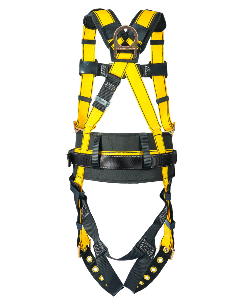 MSA Workman Construction Harness - Polyester Webbing - Abrasion-Resistant - 1