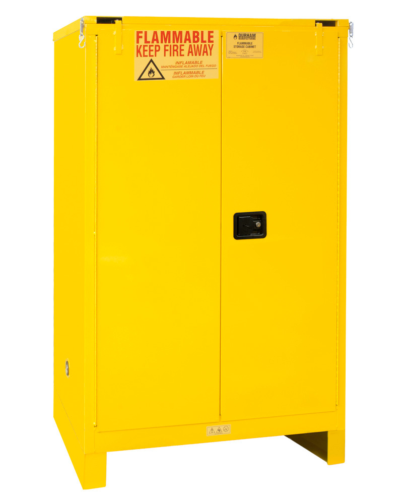 Flammable Safety Cabinet - 90 Gallon - FM Approved - Self-Closing Door - with Legs - 1090SL-50 - 1