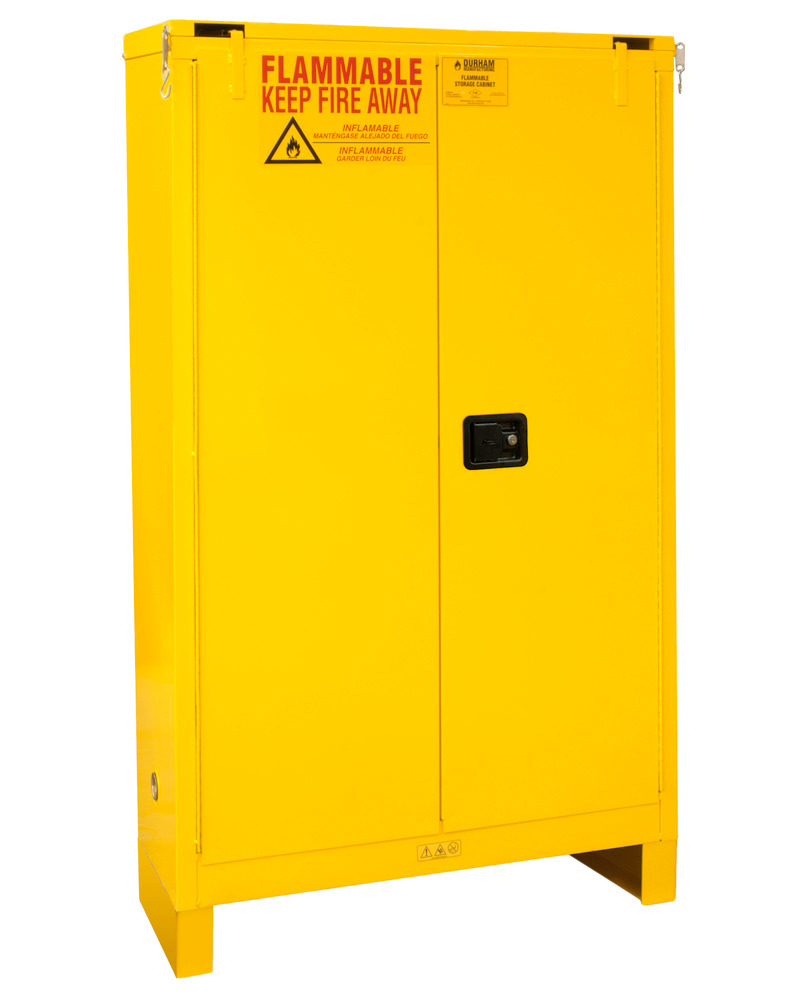 Flammable Safety Cabinet - 45 Gallon - FM Approved - Self-Closing Door - with Legs - 1045SL-50 - 1