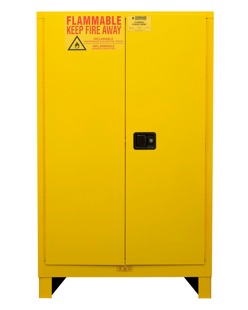 Flammable Safety Cabinet - 45 Gallon - FM Approved - Manual Closing Door - with Legs - 1045ML-50 - 1