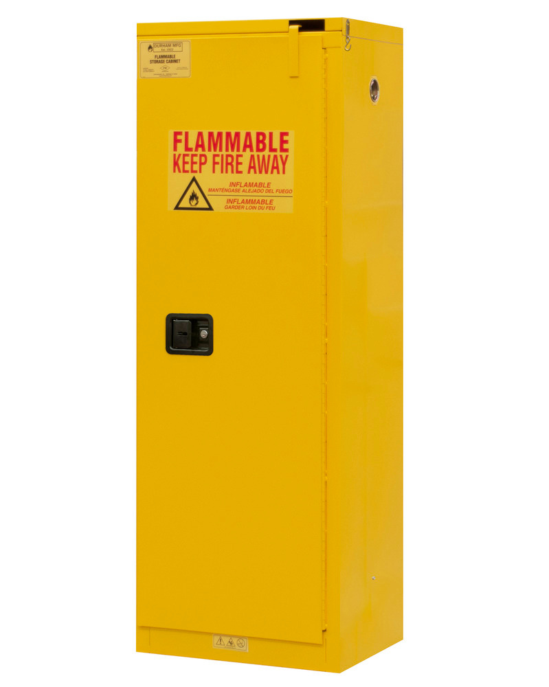 Flammable Safety Cabinet - 22 Gallon - FM Approved - Self Closing Door - 1022S-50 - 3