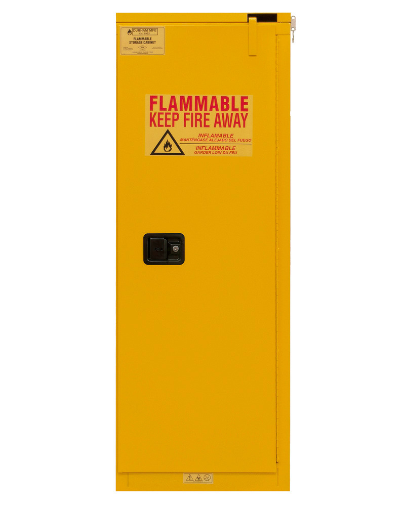 Flammable Safety Cabinet - 22 Gallon - FM Approved - Self Closing Door - 1022S-50 - 1