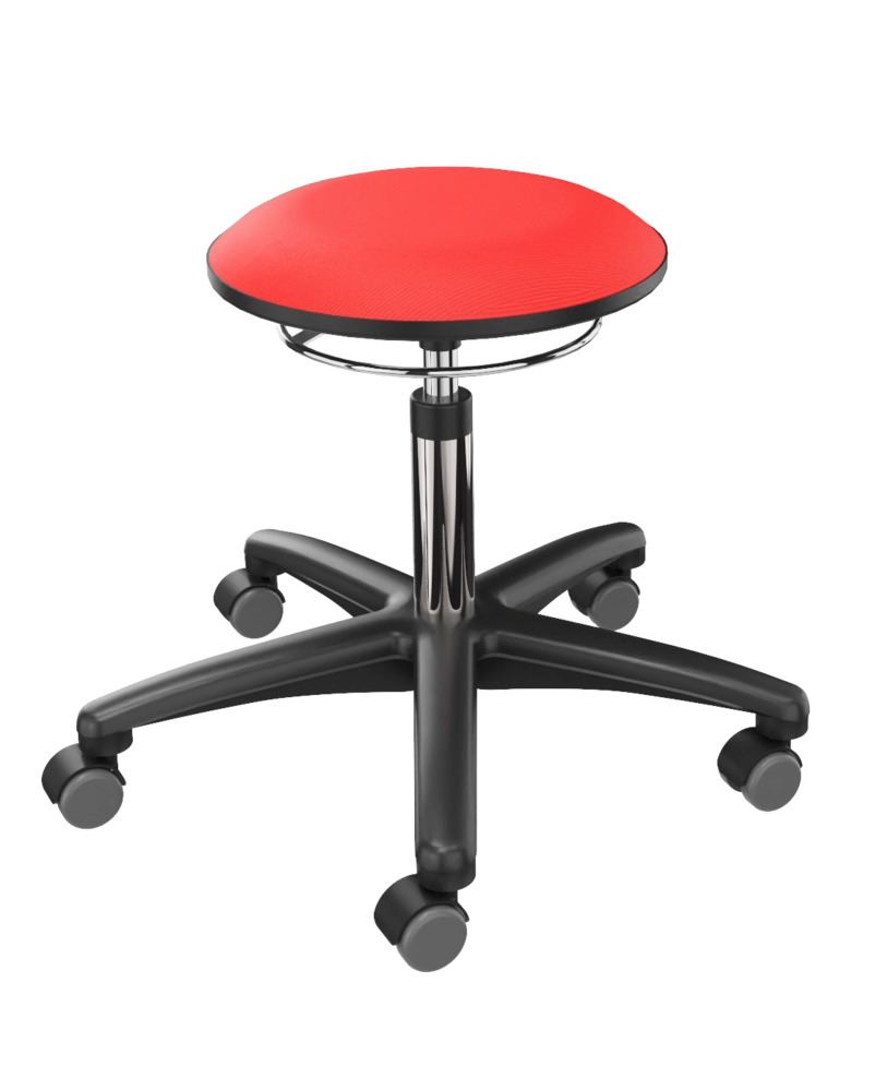 Work stool cover fabric red - 1