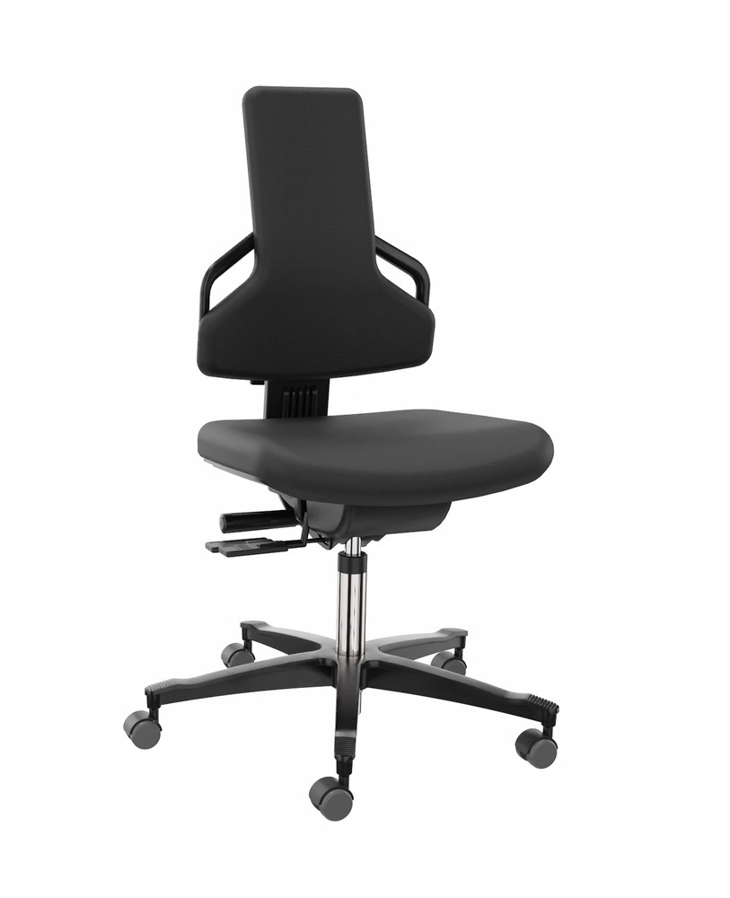 Cadeira de escritório Premium com estofos pretos - 1