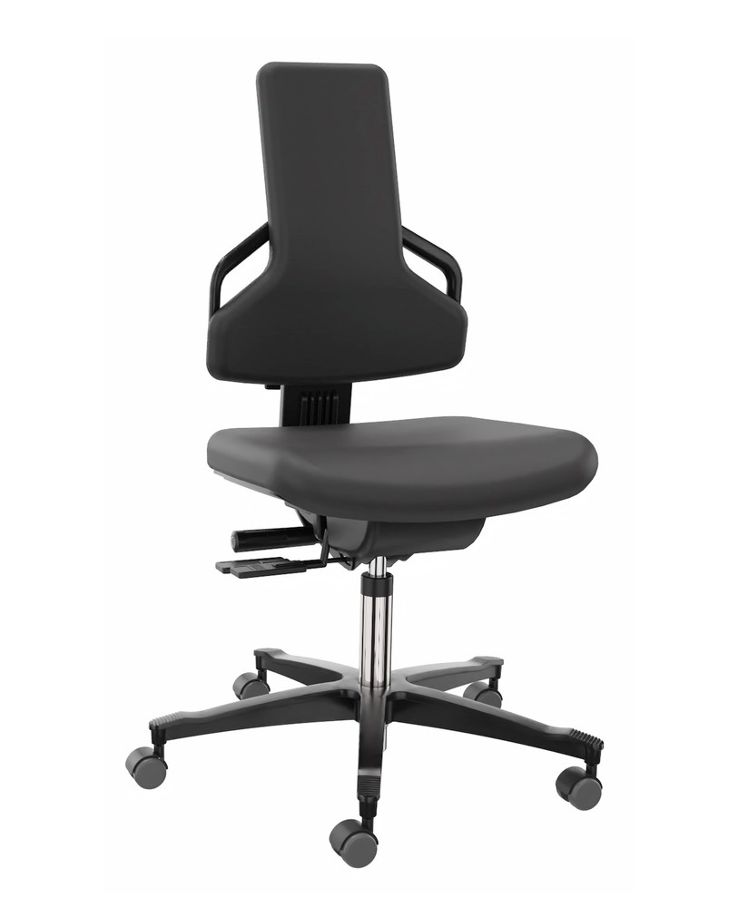 Pracovná stolička Premium, koženková - 1