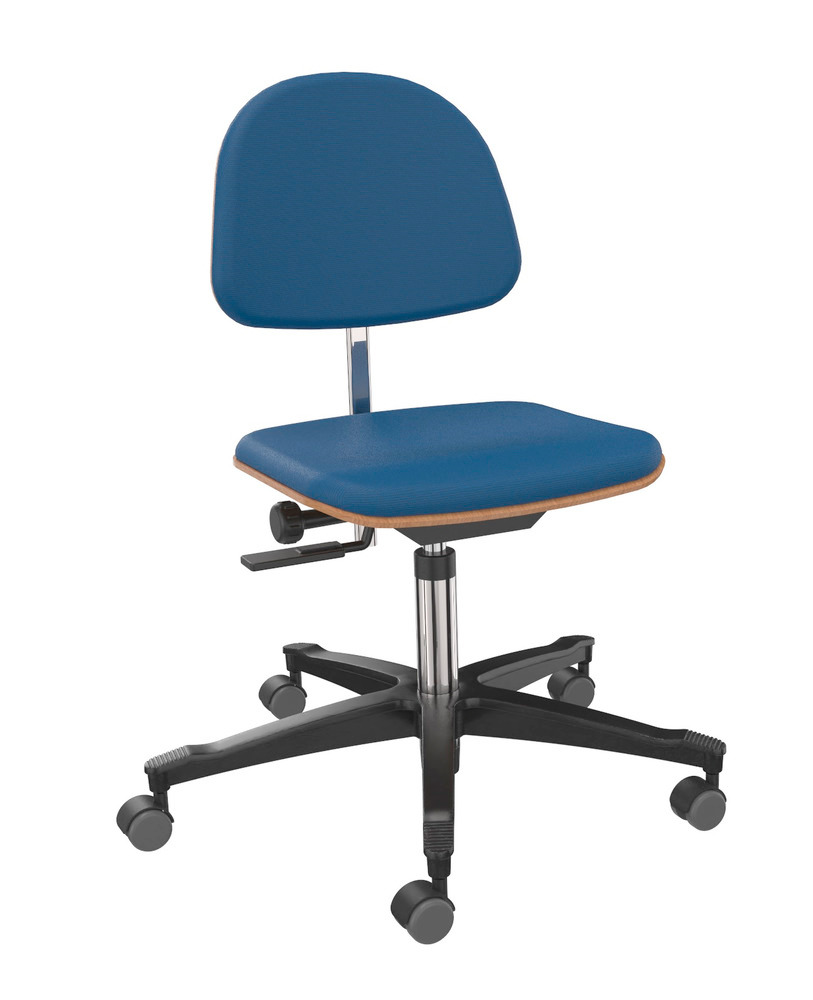 Cadeira de trabalho estofos azul - 1