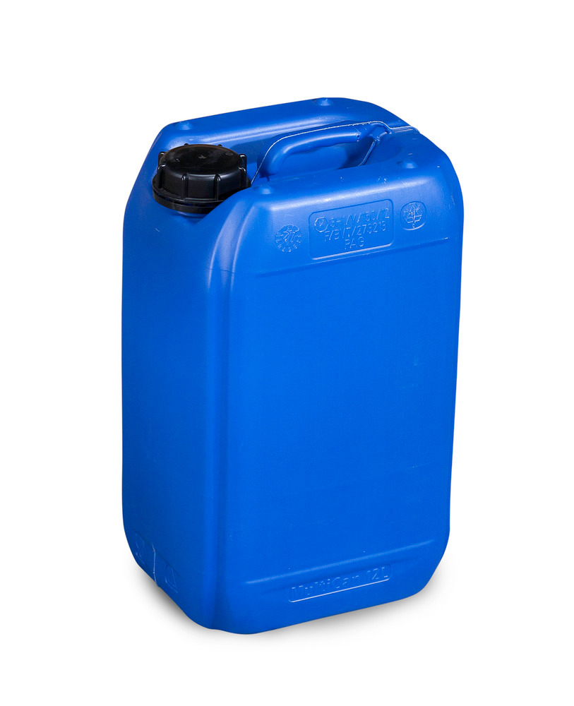 Kunststof jerrycan van polyethyleen (PE), antistatisch, inhoud 12 liter, blauw - 2