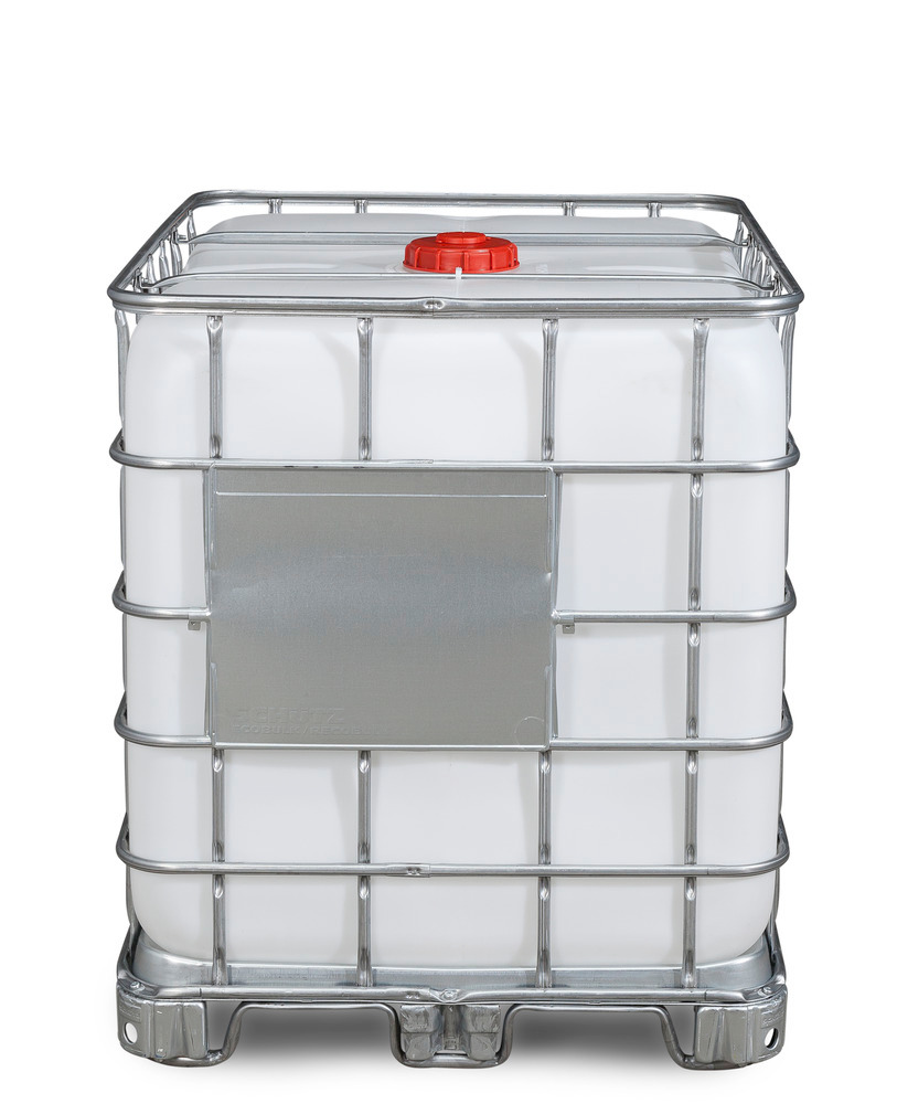 IBC container voor gevaarlijke stoffen, stalen skids, 1000 liter, opening NW150, uitgang NW50 - 5