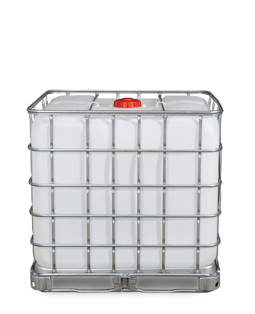 IBC container voor gevaarlijke stoffen, stalen skids, 1000 liter, opening NW150, uitgang NW50 - 4