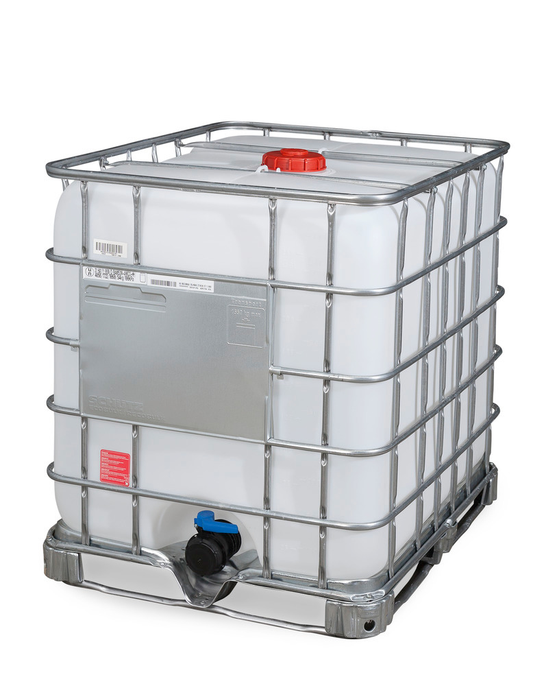 Recobulk IBC Gefahrgut-Container, Stahlrahmen-Palette, 1000 Liter, Öffnung NW150, Auslauf NW80 - 3