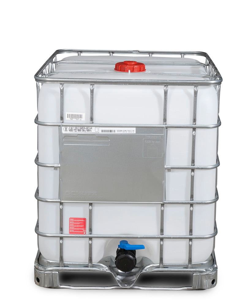 Recobulk IBC Gefahrgut-Container, Stahlrahmen-Palette, 1000 Liter, Öffnung NW150, Auslauf NW80 - 2