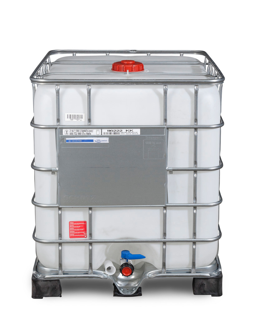Recobulk IBC hazardous goods container, PE pallet, 1000 litre, NW150 opening, NW50 drain - 2