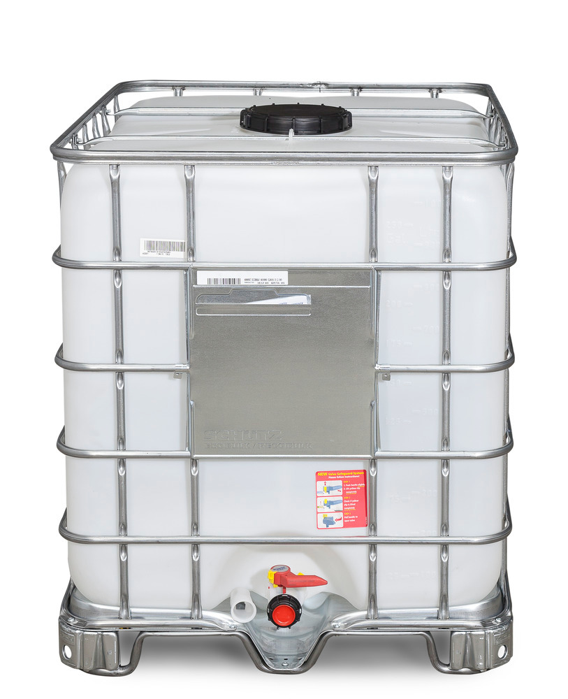 Recobulk IBC Gefahrgut-Container, Stahlkufen, 1000 Liter, Öffnung NW225, Auslauf NW50 - 2