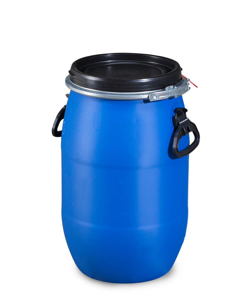 Plastic lidded drum, 30 litre - 1