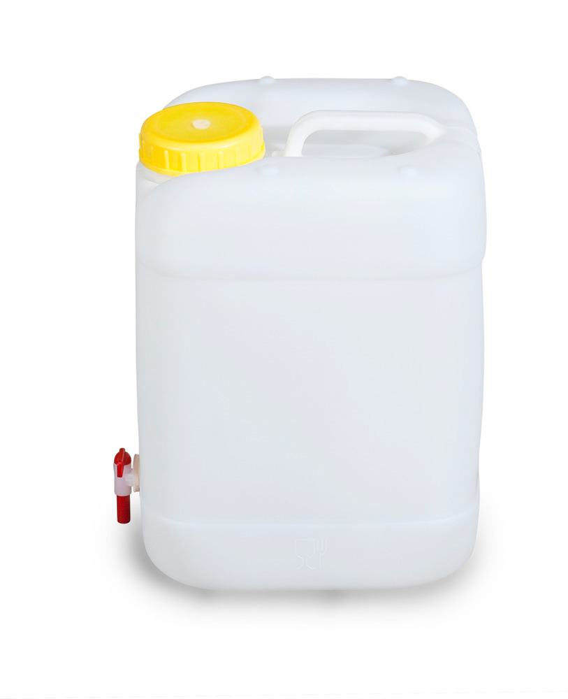 Garrafa de polietileno (PE), 20 litros, con grifo, apta uso alimentario - 3