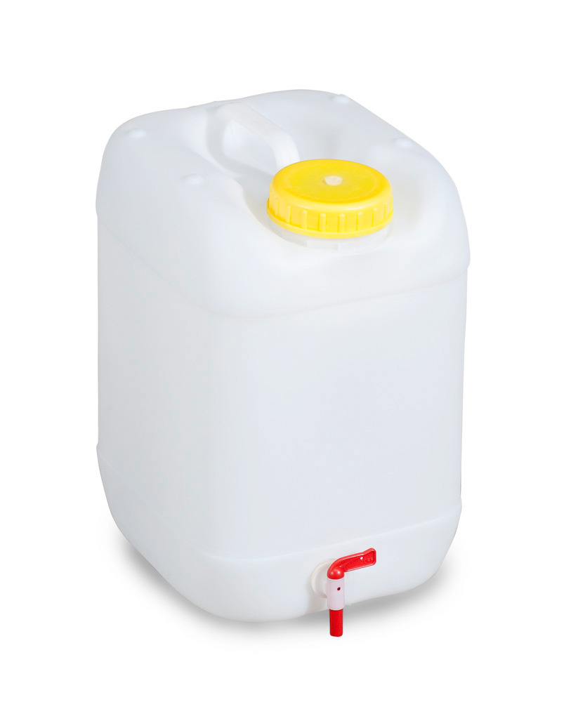 Garrafa de polietileno (PE), 20 litros, con grifo, apta uso alimentario - 2