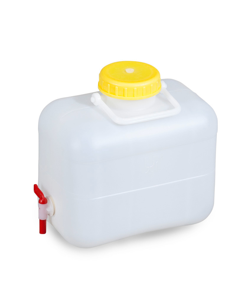 Jerricã de plástico PE com torneira, 10 litros - 1