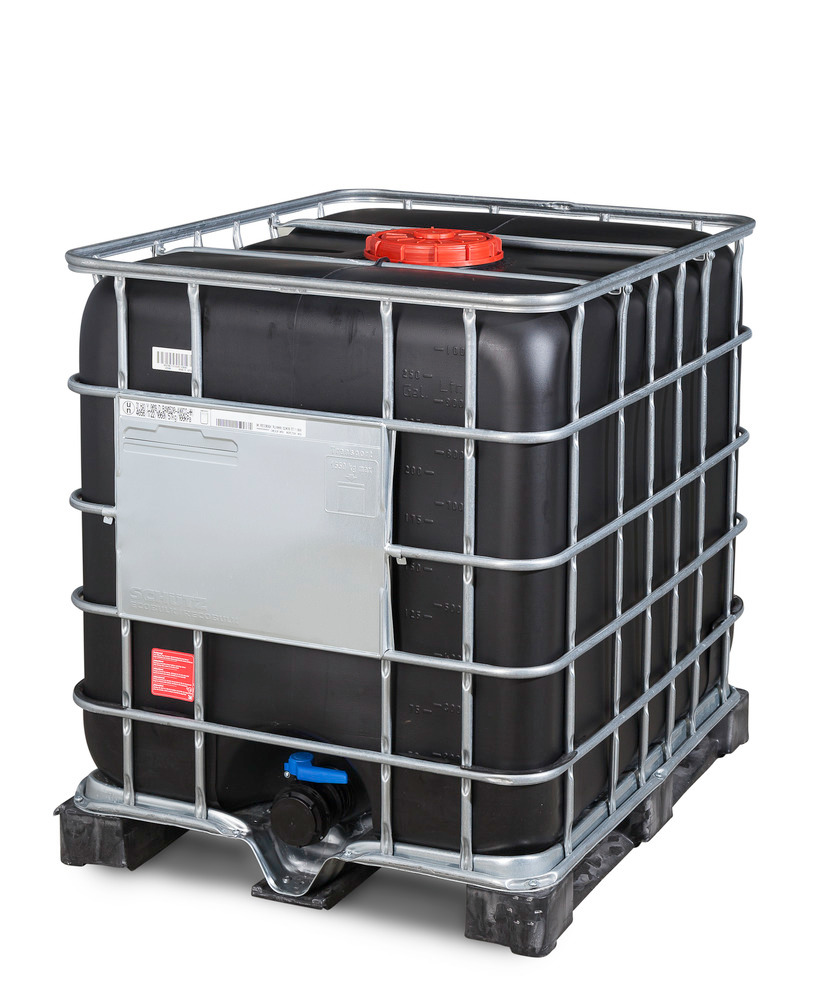 Recobulk IBC container gevaarlijke stoffen, UV, PE pallet, 1000 L, opening NW225, uitgang NW80 - 3