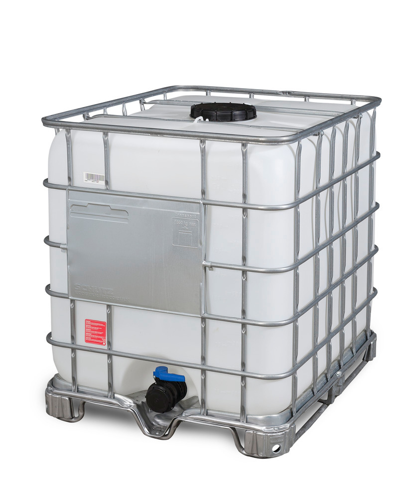 Recobulk IBC container, steel runner, 1000 litre, NW225 opening, NW80 drain - 3