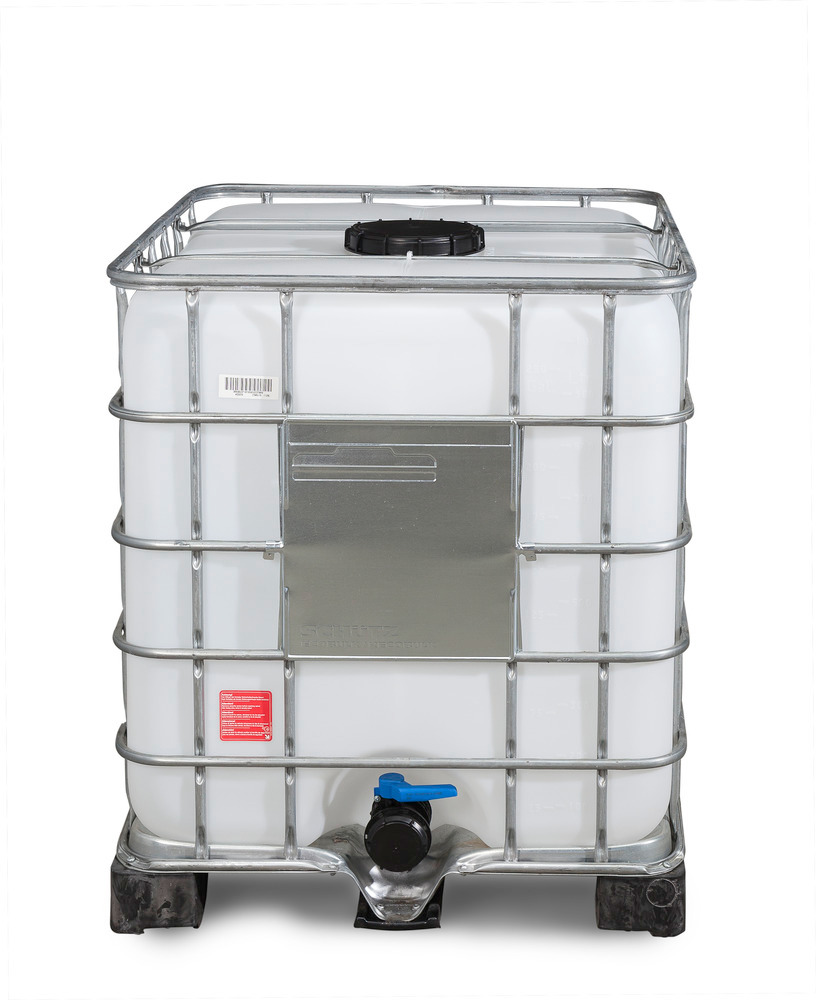 Recobulk IBC container, PE pallet, 1000 litre, NW225 opening, NW80 drain - 1