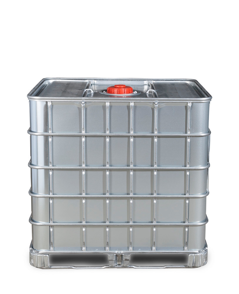 IBC kontejner s ocelovým opláštěním, Ex provedení, ocelové ližiny, 1000 litrů, plní otvor DN 150 - 6