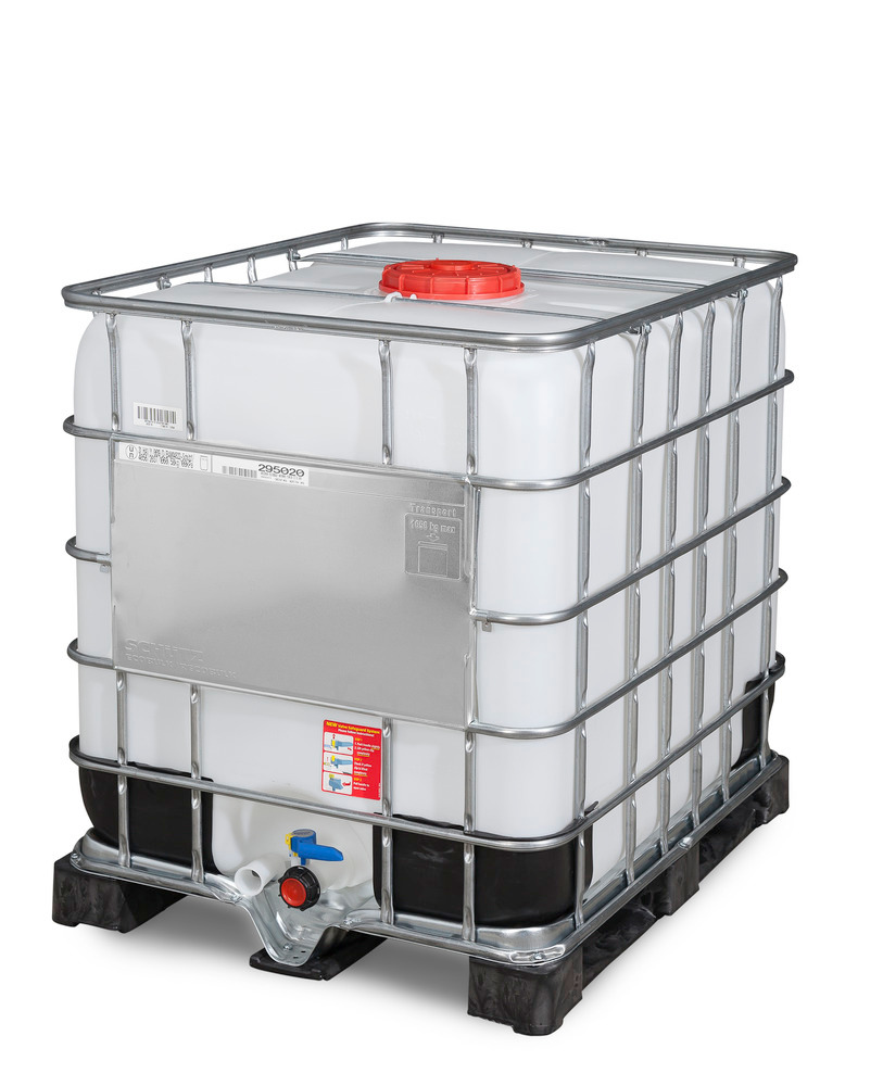 Recobulk IBC Gefahrgut-Container, PE-Palette, 1000 Liter, Öffnung NW225, Auslauf NW50 - 3