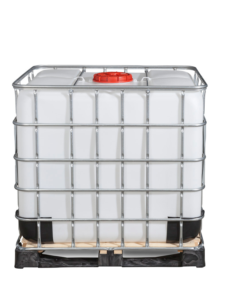 IBC hazardous goods container, composite pallet, 1000 litre, opening NW225, drain NW50 - 4