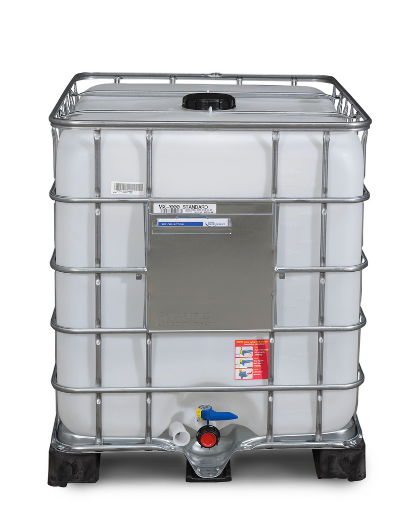Recobulk IBC palletank, PE-pall, 1000 liter, åpning NW 150, utløp NW 50 - 2