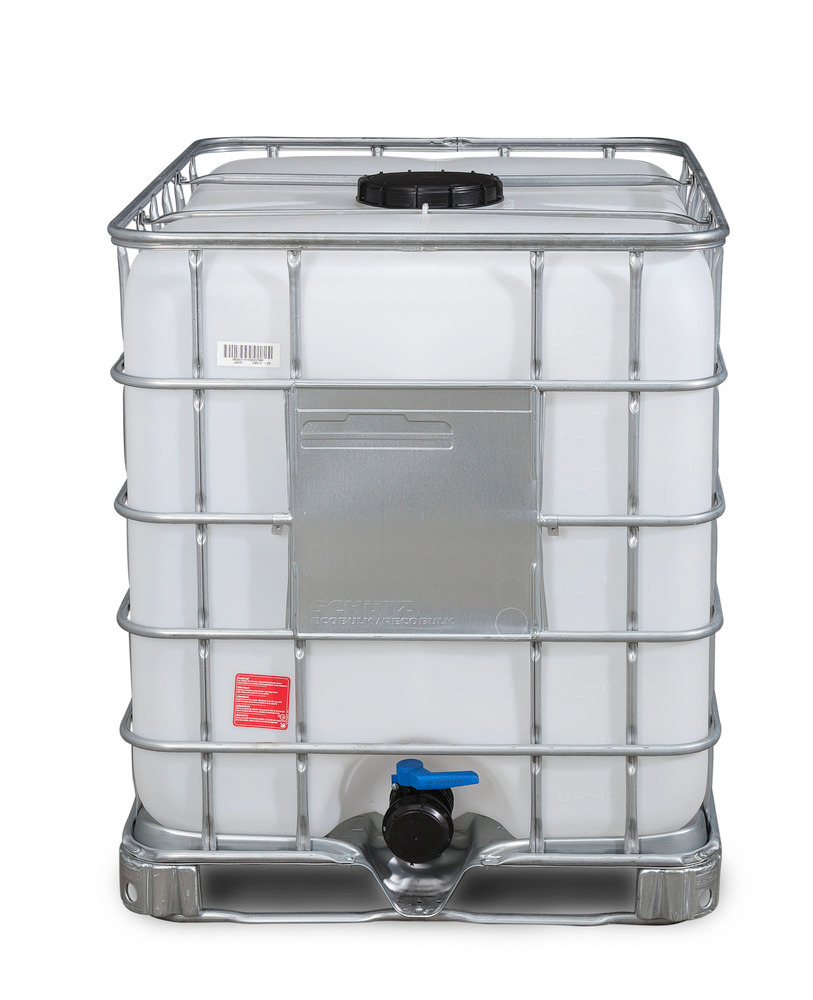 Recobulk IBC Container, Stahlrahmen-Palette, 1000 Liter, Öffnung NW225, Auslauf NW80 - 2