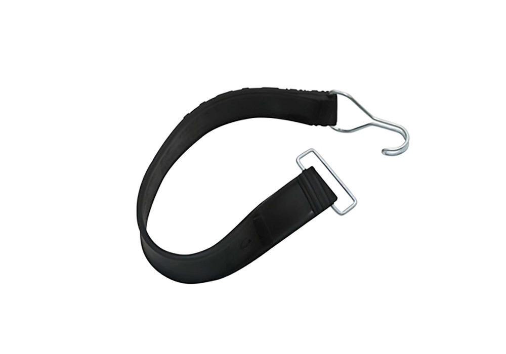 Rubber tension strap, 1 wire hook / 1 wire loop, 400 x 37 mm - 1