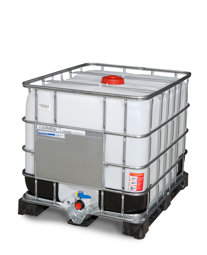 IBC Container, PE-Palette, 800 Liter, Öffnung NW150, Auslauf NW50 - 1